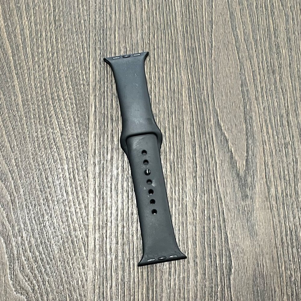Black Apple Watch Rubber Sport Band Band 32mm